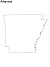 Arkansas State Blank Outline Map