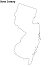 New Jersey State Blank Outline Map