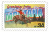 Image of the Montana state 34 cent postage stamp.