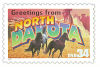 Image of the North Dakota state 34 cent postage stamp.