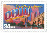 Image of the Ohio state 34 cent postage stamp.