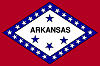 Official State Flag of Arkansas.