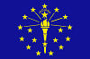 Official State Flag of Indiana.