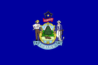 Official Maine state flag.