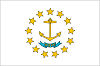 Official State Flag of Rhode Island.