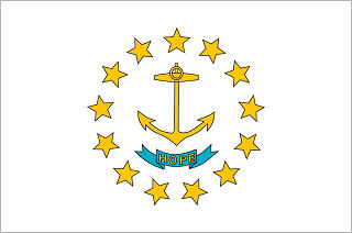 Official Rhode Island state flag.