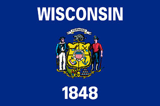 Official Wisconsin state flag.