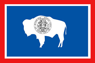 Official Wyoming state flag.