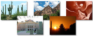 Arizona State collage of images.