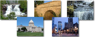 Minnesota State collage of images.