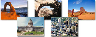 Utah State collage of images.
