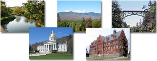 Vermont State collage of images.