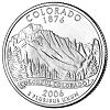 Commemorative state quarter of Colorado.