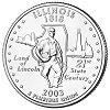 Commemorative state quarter of Illinois.