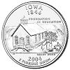 Commemorative state quarter of Iowa.