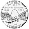 Commemorative state quarter of Missouri.