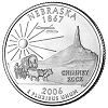 Commemorative state quarter of Nebraska.