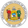 Official State Seal of Delaware.