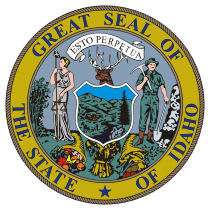 Official Idaho state seal.