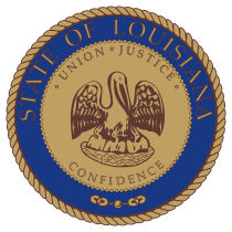 Official Louisiana state seal.