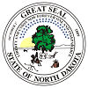 Official State Seal of North Dakota.