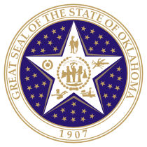 Official Oklahoma state seal.