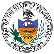 Official Pennsylvania state seal.