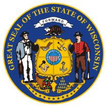 Official Wisconsin state seal.