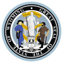 Official Wyoming state seal.