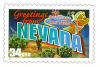 34 cent Greetings from America commemorative stamp of Nevada state.