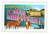 34 cent Greetings from America commemorative stamp of New Hampshire state.