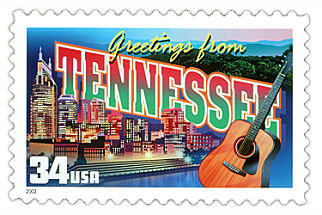 34 cent Tennessee state stamp.
